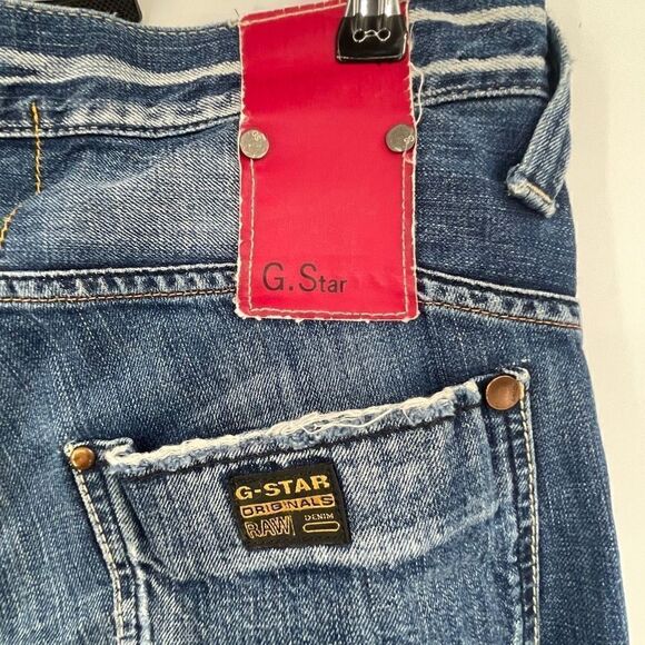 G-STAR Raw Original Blue Denim Relaxed Fit Distressed Cotton Jeans Size 32x32 - Picture 4 of 10